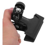 Heavy Duty 360 Degree Swivel Ball Head Clamp with 3/8 Inch Screw | Aluminum Alloy Build, Simple Locking Mechanism, Quick Release Switching, for Live Streaming and On-location Shoots