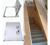 Heavy-Duty 36x30 Outdoor Floor Access Door - Durable Basement Cellar Cover with Suction Cup Opener Perfect for Crawl Space Access Under Stairs Size 910x640mm