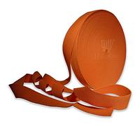 Heavy Duty 38mm Webbing Belt Strap - 1.5Inch Upholstery Cotton Blend for Bag, Rucksack, Backpack & Luggage Straps - Orange, 38mm, 3 Meters