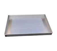 Heavy-Duty 39x20in Stainless Steel Washing Machine Drip Pan & Air Conditioner Tray - Durable 201 Grade Dog Crate Water & Oil Storage Solution, 100x50cm
