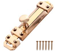 Heavy Duty 4"/100mm Solid Brass Slide Door Bolt - Dead Lock Security Catch/Latch