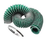 Heavy Duty 4'' - 40 Inch Flexible Dryer Vent Exhaust Duct Hose, -20~400 ° F High Temperature Ducting Hosing for Renovation Sites/Attics/Tight Space(Dia 24 in/610 mm,L 7.5 m/24.6 ft)