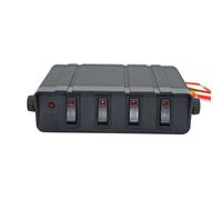 Heavy Duty 4 Gang Switch Box ABS Toggle Switch Box Auto Switch Panel Upgrade Truck Boat Motorcycle