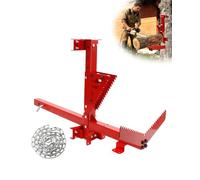 Heavy-Duty 4-In-1 Log Holder for Cutting Suitable for 2-Inch Trailer Receivers, Wall Mounting, Tree Hanging, or Attachment to Stakes for Log Cutting, Serrated Log Sawhorse Provides A More Secure Hold