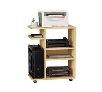 Heavy-Duty 4-Layer CPU Stand with Wheels - Printer & PC Host Tower Holder Removable Chassis Tray for Home Office PC Cart for Easy Mobility