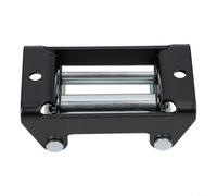 Heavy Duty 4 Way Roller Cable Guide Fairlead Compatible with Winch System 2000-4500 LBS Capacity for Off-Road Recovery Black(4500LB)(2000LB)
