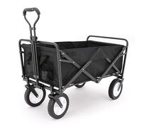 Heavy-Duty 4-Wheel Foldable Garden Cart for Camping, Fishing, Shopping, and Gardening -, Portable Utility Trolley for Outdoor Activities