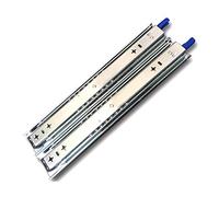 Heavy Duty 40in Drawer Slides with Locking MechanismSide Mount Ball Bearing Track Rails 3Section Full Extension Runners for Cabinet Baskets & Equipment Storage
