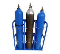 Heavy-Duty 40L Oxygen Tank Holder Stand - 100cm Tall Floor Mount Gas Cylinder Rack, Fits Medical O2, Propane, CO2 & Nitrogen Tanks