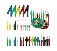 Heavy Duty 41pc Test Leads Accessory Set Alligators Clip Not Piercing Probes General Electrical Applications Professional Test Leads For Electronics