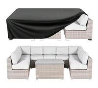 Heavy Duty 420D Oxford Fabric Garden Furniture Covers,170x110x90cm Windproof Anti-UV Extra Large Rectangular Garden Table Covers Patio Table Cover for Chair and Table Cover