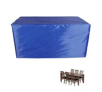 Heavy Duty 420D Oxford Waterproof Patio Furniture Cover Rectangular Table & Chairs Set Protector for Deck Lawn and Backyard 320x320x81cm