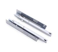 Heavy Duty 450mm Drawer Runners - 18 Inch Slide Ra with Hidden Roller Bearings Damping Buffer Supports 50kg Smooth & Silent for Cabinets & Furniture Storage