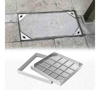 Heavy-Duty 450x450mm Rectangular Manhole Cover -Invisible Septic Drain Access Lid for Sewage Waterproof Long-lasting Available in 25-90cm Sizes