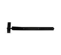 Heavy Duty 48" 1200MM Adjustable Hook and Band GATE Hinges ABH1200B - EPOXY Black - Includes All FIXINGS - 1 X Pair - Free Next Working Day DELIVERY