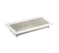 Heavy Duty 4x10 Steel Floor Vent Cover, Adjustable Lattice Design Air Register For Duct Openings, Rust Proof Metal Grille For Residential Commercial Use, Simple Drop-in Setup, Brown Color(White)