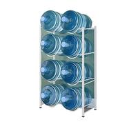 Heavy Duty 5 Gallon Water Bottle Rack Stackable Water Cooler Dispenser Stand Large Capacity Double Row nizer for Efficient Storage and Easy Access