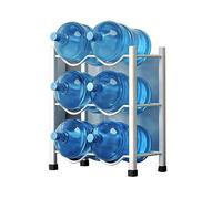 Heavy Duty 5 Gallon Water Bottle Storage Rack Stackable Water Cooler Dispenser Stand Large Capacity Double Row nizer for Efficient Storage Solutions