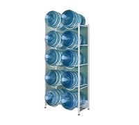 Heavy Duty 5 Gallon Water Bottle Storage Rack Stackable Water Cooler Dispenser Stand Large Capacity Double Row nizer for Home & Office Use