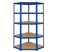 Corner Shelving 5 Tier Racking Boltless Shelving Heavy Duty Storage Shelf 90cm