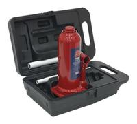 Heavy-Duty 5 Tonne Bottle Jack With Durable Storage Case - Maximum Height 402mm And Overload Protection