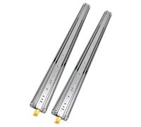 Heavy Duty 500 lb Ball Bearing Full Extension Drawer Slides, 72-80 Inch Side Mount Rails for Tool Chest, Workbench, Truck & Cabinet - 1 Pair, Smooth Glide, Heavyweight Capacity