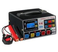 HEAVY DUTY 500A Car Battery Charger - 12V & 24V Automatic Smart Pulse Repair, LCD Display, Portable Vehicle Motorcycle Charger with Overcharge Protection