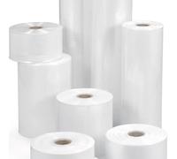 Heavy Duty 500G 8 inch Clear Plastic Layflat Tubing - LFT Polythene Tube Rolls, Strong Transparent Lay Flat Packaging | 500 Gauge 8" Width x 168M Long Roll