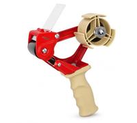 Heavy Duty 50mm Carton Sealer Tape Dispenser Gun, Pistol Grip Packing Tape Cutter with Adjustable Brake, 75mm Core Holder for Parcel Packaging, Box Sealing, Warehouse, Office & Home Moving