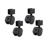 Heavy Duty 50mm Replacement Castor Wheels - 4pcs Swivel Furniture Casters with U-Shaped Bracket and Screws Ideal for DIY Tables Sofas and More