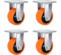 Heavy Duty 50mm Swivel Wheels with 115 100mm Top Plate for Restaurant Carts Workbenches & Furniture Easy Move Casters for Smooth Mobility
