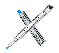 Heavy-Duty 53mm Steel Drawer Slide with Lock 1050mm Side Mount Runners for Industrial Tool Boxes RV Slide-Out Drawers 1 Pair Smooth Operation & Secure Locking