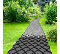 Heavy Duty 5cm High Permeable Polyethylene Grids Gravel Stabilizer Ideal for Pathways Gardens and Driveways (4x8m 13x26ft)