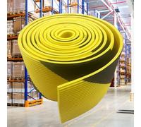 Heavy Duty 5m Self-Adhesive Rubber Wall & Corner Guards - Yellow/Black Striped Protection for Parking Columns & Garage Safety (10PCS, 20cm)