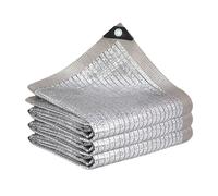 Heavy-Duty 5x5m Greenhouse Sun Block Fabric with Grommets - Heat-Reflective Mesh for Optimal Plant Growth, UV Protection, and Privacy Shield