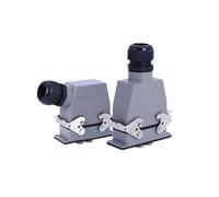 Heavy Duty 6 Core Waterproof Connector - 80A High Current Rectangular Plug for Industrial Automation and Machinery 1pc(6 Core Top Entry)