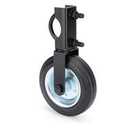 Heavy-Duty 6-Inch Gate Wheel Caster Kit - Durable Support Wheel for Chain Link & Swing Gates - Black Gate Helper for Effortless Opening & Closing