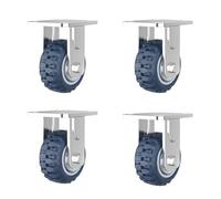 Heavy Duty 6 Inch Swivel Casters with Lock Set of 4 Ideal for Furniture Legs and Carts 8 Inch Fixed Wheel Option Strong Load Capacity Durable Design
