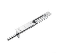 Heavy-Duty 6" Stainless Steel Lever Extension Flush Bolt with Automatic Holding Spring for Fir Hollow Metal Doors, Silver