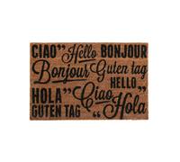Premier Housewares Multicoloured Coir Doormat - Greetings