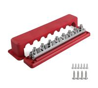 Heavy Duty 600A Bus Power Distribution Block Busbar Box (3/8") Terminals Studs Module Design 48V Power Distribution Block Waterproof