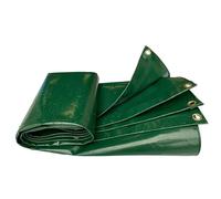 Heavy-Duty 600g/m² Tarpaulin with Grommets Waterproof & UV-Resistant PVC Cover for Trucks Trailers Construction Roofs - Green 3x5m Tear-Resistant Premium Quality