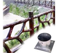 Heavy-Duty 60mm Metal Post Holder Set for Pergolas, Flagpoles, Fences, & Patios - Construction, Easy Installation, Perfect for Outdoor Projects