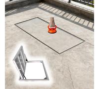 Heavy Duty 60x30 in Floor Access Hatch Cover | Durable Crawl Space Maintenance Solution with Suction Cup Opener for Basements & Attics | Secure Escape Hatch