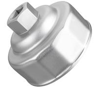 Heavy Duty 64.3mm Steel Oil Filter Wrench for Toyota,Lexus,RAV4,Camry,Tundra,Highlander,Sienna,Scion,Prius,Corolla,Matrix,CT200h,iM,iQ,xD-Oil Filter Cap Removal Socket Tool for 64mm Oil Filter Housing