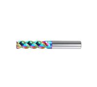 Heavy Duty 65 Degree 3 Flute End Mill Coated Aluminum Color Metal Milling U Grooved Carving Bit Accessories U Slot Milling Cutter