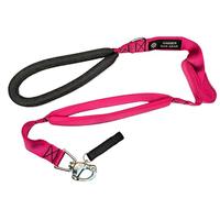 Heavy-Duty 6ft Dog Leash - Quick Release Snap, Dyneema Handle, Waterproof, 316 Stainless, Handmade USA (Raspberry Pink)