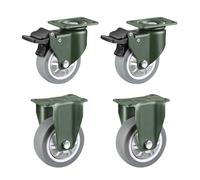 Heavy-Duty 7.6cm Locking Swivel Casters for Industrial Carts & Furniture Steel Plate Support for Long-Lasting Performance Perfect for Robust Applications.