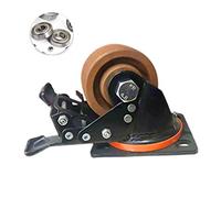 Heavy-Duty 7.6cm Nylon Casters with Low Center of Gravity, High-Temperature Resistance, 600kg Load Capacity, Universal Replacement Wheels for Industrial Carts