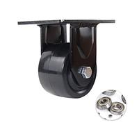 Heavy-Duty 7.6cm Swivel Casters, Low Center of Gravity, High-Temperature Resistance, 600kg Load Capacity, Universal Nylon Replacement Wheels for Industrial Carts, Black